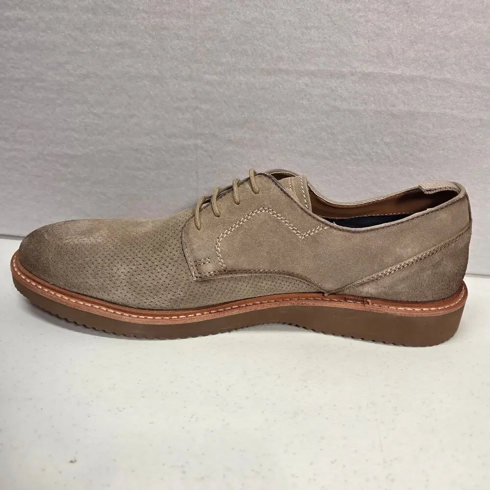 Steve Madden Voyagee Suede Oxford Shoes Beige Lace Up Mens Size 13D Casual NWOT